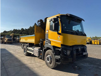 Самоскид вантажівка, Вантажівка з маніпулятором Renault C380: фото 4