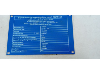 MAN MAN Generator Set Stamford 640 KW 800 KVA Diesel, 2017 Model, 931 HP, 8000 kg, Low Hours, For Sale in Poland в лізинг MAN MAN Generator Set Stamford 640 KW 800 KVA Diesel, 2017 Model, 931 HP, 8000 kg, Low Hours, For Sale in Poland: фото 3