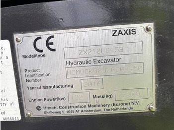 Гусеничний екскаватор Hitachi ZX 210 LC-5 B: фото 5