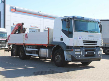 Бортова вантажівка/ Платформа, Вантажівка з маніпулятором Iveco STRALIS 400, 6X2, EURO 3, CRANE FASSI F110 Iveco STRALIS 400, 6X2, EURO 3, CRANE FASSI F110: фото 3