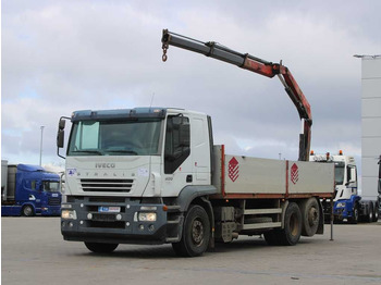 Бортова вантажівка/ Платформа, Вантажівка з маніпулятором Iveco STRALIS 400, 6X2, EURO 3, CRANE FASSI F110 Iveco STRALIS 400, 6X2, EURO 3, CRANE FASSI F110: фото 2