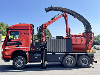 Дробарка для лісництва, Вантажівка Mercedes-Benz ACTROS 6x4 DONAR 5810K ? Hack-LKW / Mobilhacker | TCS Umwelttechnik: фото 2