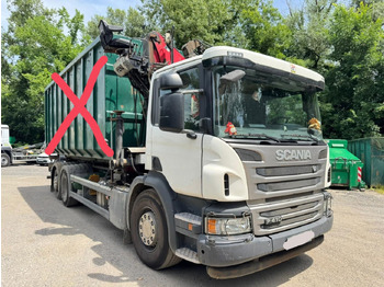 Контейнеровоз/ Змінний кузов вантажівка Scania P 410 6x2 penz crane 12Z + abroll multilift + scissors - steering axle: фото 5