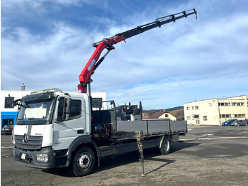Бортова вантажівка/ Платформа, Вантажівка з маніпулятором Mercedes truck ATEGO, 1527, Crane HMF 1120 - K5: фото 4