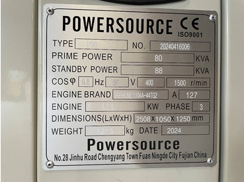 Новий Електричний генератор Perkins 1104A-44TG2 - 88 kVA Generator - DPX-19805: фото 4