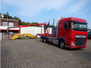 Лісовоз, Вантажівка з маніпулятором DAF XF 510 + EPSILON M120Z Holzheckladekran +Greifer: фото 3