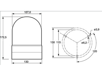 Новий Світло/ Освітлення Hella Obrotowa lampa ostrzegawcza Hella KL Junior 2RL007550011: фото 2