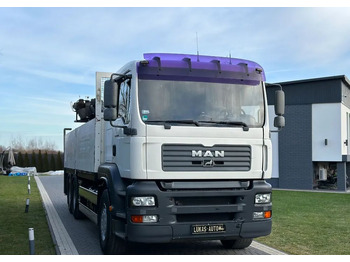 Вантажівка з маніпулятором, Бортова вантажівка/ Платформа MAN TGA 24.410 6x4 HIAB MANUAL: фото 4