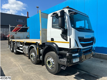 Бортова вантажівка/ Платформа, Вантажівка з маніпулятором Iveco Stralis 360 8x4, EURO 6, Palfinger, Remote, Steel suspenion: фото 3