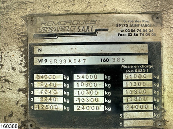 Низькорамна платформа напівпричіп Louault Lowbed 34,000 kg, Steering axle, Hydraulic, Winch: фото 4