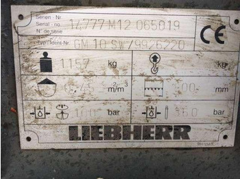 Грейфер LIEBHERR GM10SW - 800mm: фото 2 Грейфер LIEBHERR GM10SW - 800mm: фото 2