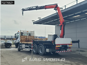 Бортова вантажівка/ Платформа, Вантажівка з маніпулятором Iveco Trakker 360 6X4 Palfinger PK17.001 SLD Remote Steelsuspension Big-Axle: фото 2