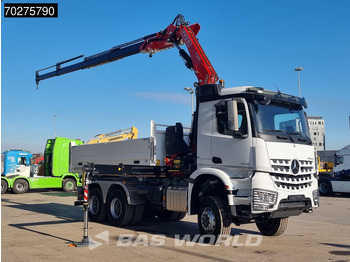 Новий Самоскид вантажівка, Вантажівка з маніпулятором Mercedes-Benz Arocs 3348 6X6 Full Steel Retarder Fassi 25T/M Crane Kran Euro 6: фото 3
