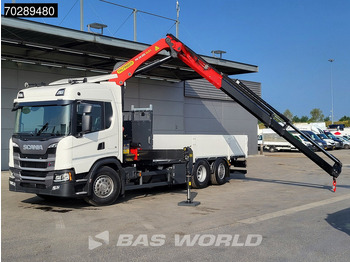 Новий Бортова вантажівка/ Платформа, Вантажівка з маніпулятором Scania G410 6X2 New! Palfinger PK24.001 SLD 5 Crane Kran Retarder Lift+Steering Axle LED ACC: фото 3