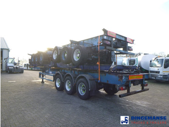Контейнеровоз/ Змінний кузов вантажівка Crane Fruehauf Stack - 3 x container trailer 20-20-30-40 ft: фото 3