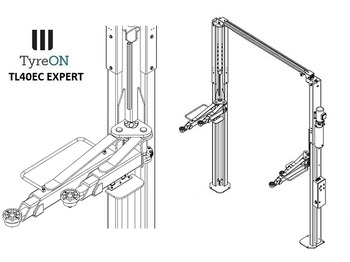 Обладнання для гаражів/ Майстерень TL40EC EXPERT 2 post asymmetric lift - clear floor: фото 4