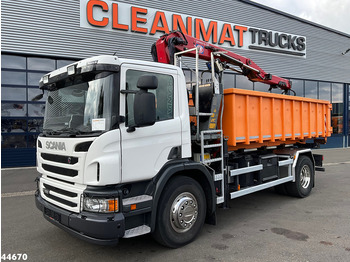Самоскид вантажівка, Вантажівка з маніпулятором Scania P 320 HMF 12 Tonmeter Z-kraan + Kipper 11m³: фото 2