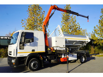 Вантажівка з маніпулятором IVECO Eurocargo 120E18 Crane Palfinger / 3-way tipper / sleeper cab: фото 2