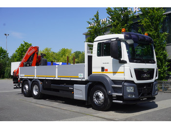 Бортова вантажівка/ Платформа, Вантажівка з маніпулятором MAN TGS 26.360 Flatbed / Fassi F175 7.7 T / steered 3rd axle: фото 2 Бортова вантажівка/ Платформа, Вантажівка з маніпулятором MAN TGS 26.360 Flatbed / Fassi F175 7.7 T / steered 3rd axle: фото 2