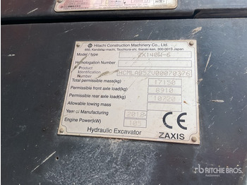 Колісний екскаватор HITACHI ZX140W-6