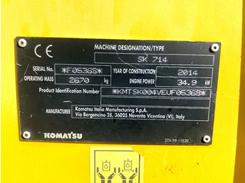 Міні-навантажувач Komatsu SK714 (4077): фото 3 Міні-навантажувач Komatsu SK714 (4077): фото 3