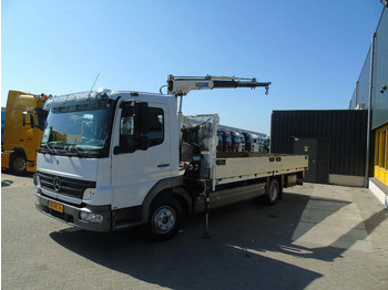Бортова вантажівка/ Платформа, Вантажівка з маніпулятором Mercedes-Benz Atego 816 + 4ton crane + NICE TRUCK: фото 2