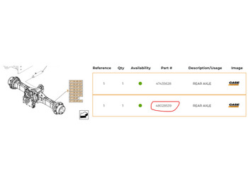 Задня вісь CASE