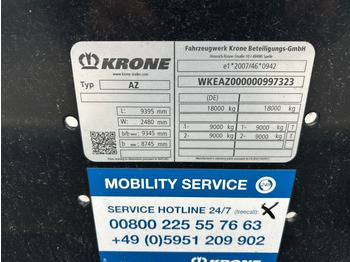 Новий Контейнеровоз/ Змінний кузов причіп Krone 2 Achswechselfahrgestell, Typ: MAXI AZW 18 eL3B7: фото 4