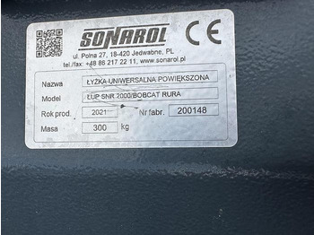 Новий Навісне обладнання Sonarol Schwergutschaufel 200 cm mit Bobcat Teleskoplader Aufnahme: фото 4