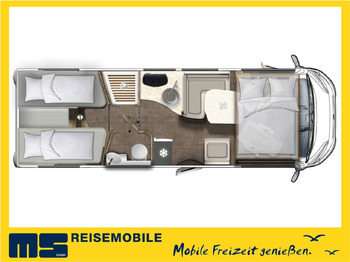 Інтегрований автобудинок Eura Mobil INTEGRA LINE 720 EB /-2026-/180-8G/ EINZELBETTEN: фото 2