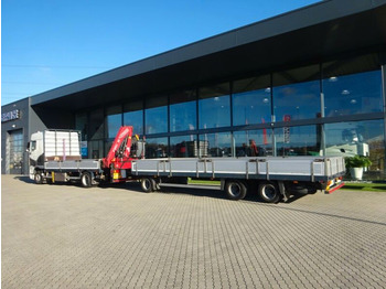 Вантажівка з маніпулятором, Бортова вантажівка/ Платформа DAF XF 105.410 4x2 FASSI F 190 Trailer: фото 3