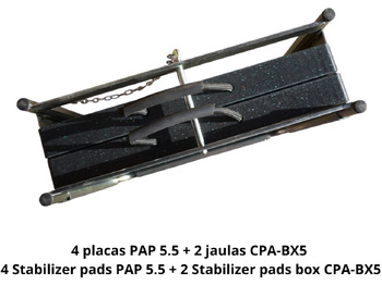 Новий Запчастини в категорії Крани-маніпулятори 4 Stabilizer Pads PAP 5.5 + 2 Boxes CPA-BX5 OF-4-4P2J: фото 3