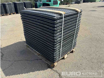 Будівельне обладнання Pallet of Plastic Connectable Road Plates, 1200x800x28mm, 22kg per Plate (35 of): фото 5