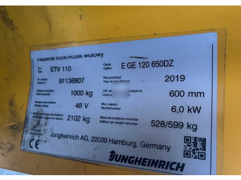 Jungheinrich ETV110 в лізинг Jungheinrich ETV110: фото 4 Jungheinrich ETV110 в лізинг Jungheinrich ETV110: фото 4