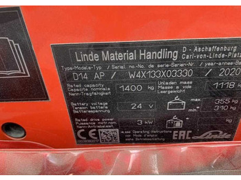 Штабелер Linde D14AP: фото 5