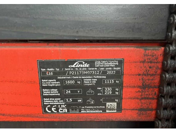 Штабелер Linde L16: фото 4 Штабелер Linde L16: фото 4