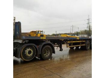 Бортовий причіп/ Платформа 2003 Broshuis 3AOU14.22 Tri Axle Extendable Flat Bed Trailer - XL93000SE3L007042: фото 1