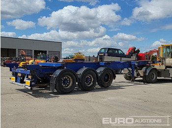 Бортовий напівпричіп/ Платформа Dennison Trailers Tri Axle Skelton Trailer, Lift Axle: фото 5