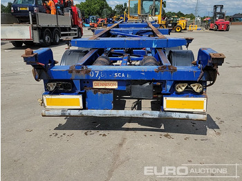 Бортовий напівпричіп/ Платформа Dennison Trailers Tri Axle Skelton Trailer, Lift Axle: фото 4