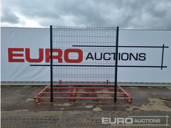 Будівельне обладнання Unused Galvanised & Powder Coated Heavy Duty (5mm) Wire Mesh Fencing, 25 x H2.4m x W2.2m Panels, 26 x 60mm x 60mm x3m Posts, with Fittings (Green): фото 2