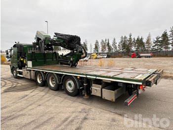 Бортова вантажівка/ Платформа, Вантажівка з маніпулятором VOLVO FM 460 8x4 Tridem: фото 3