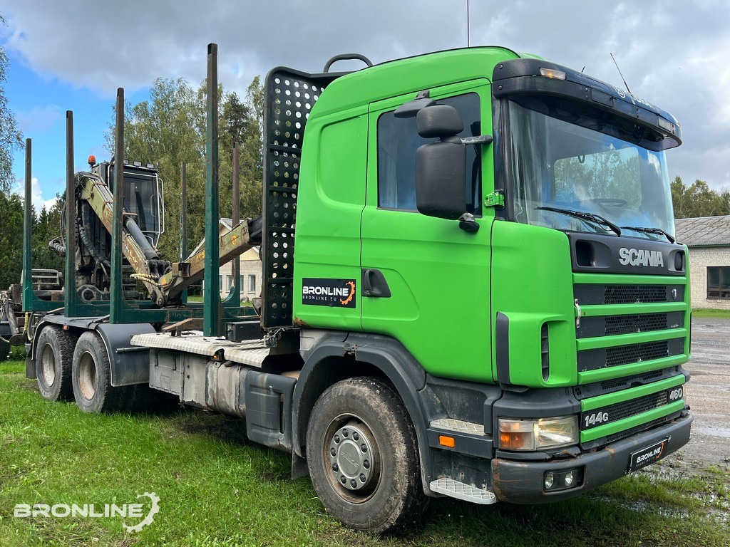 2001 Scania R144 6x4 Loglift + 1997 Närko TP3-RT-280 - Лісовоз, Вантажівка з маніпулятором: фото 2 2001 Scania R144 6x4 Loglift + 1997 Närko TP3-RT-280 - Лісовоз, Вантажівка з маніпулятором: фото 2