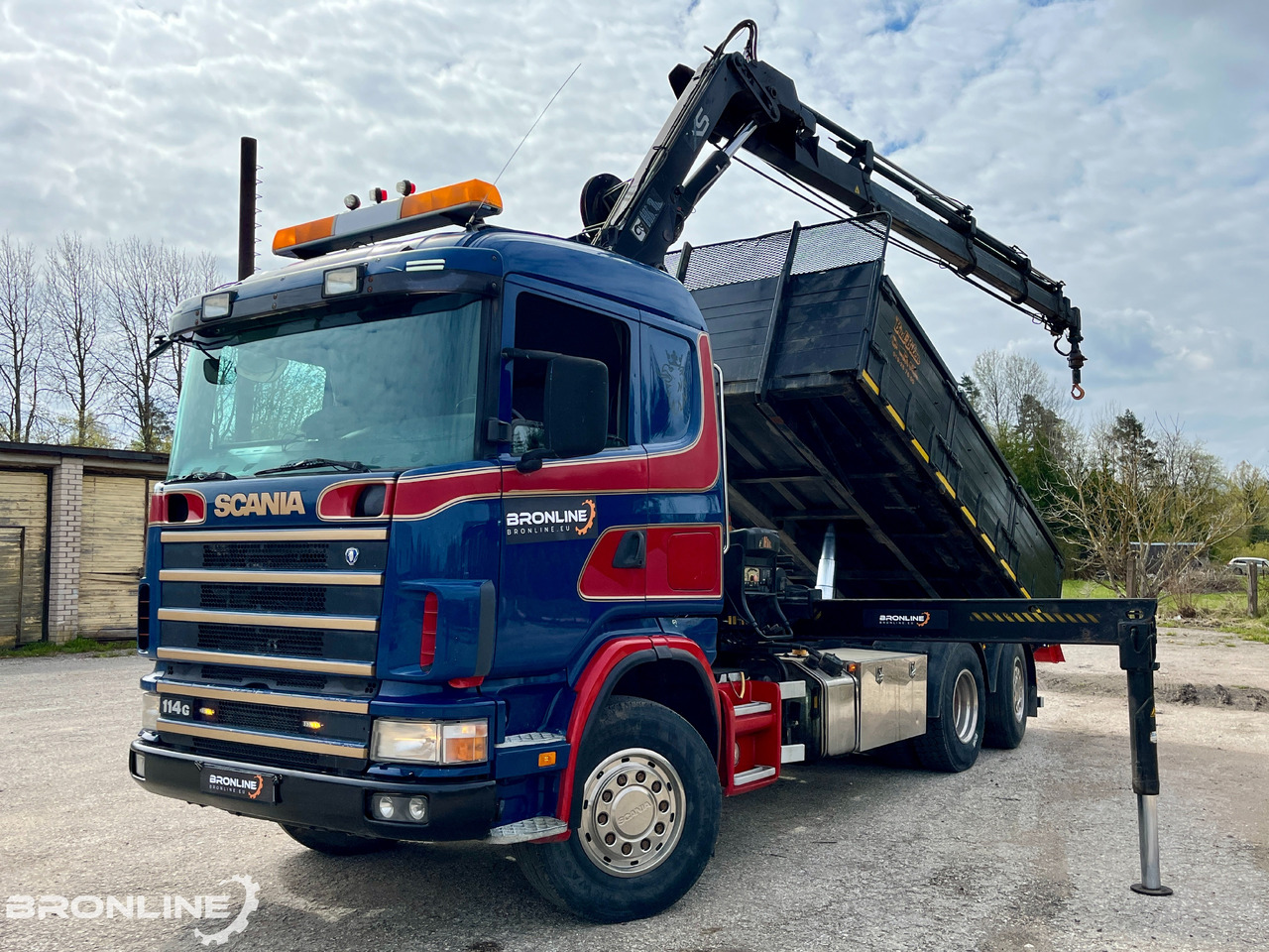 2002 SCANIA R114 6X2*4 Tipper+HIAB 166-e5 crane - Самоскид вантажівка, Вантажівка з маніпулятором: фото 1 2002 SCANIA R114 6X2*4 Tipper+HIAB 166-e5 crane - Самоскид вантажівка, Вантажівка з маніпулятором: фото 1