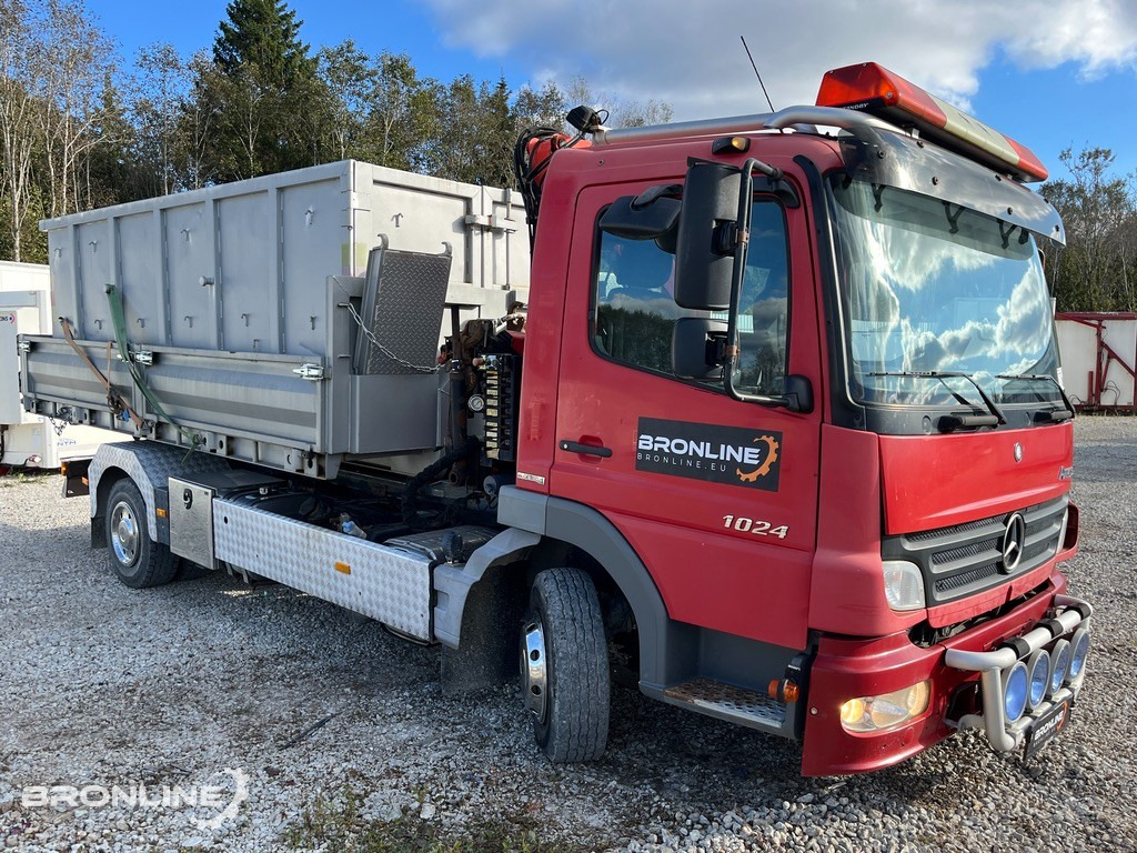 2007 Mercedes-Benz Atego 1024 Crane+Winch+Hooklift - Гаковий мультиліфт вантажівка, Вантажівка з маніпулятором: фото 2 2007 Mercedes-Benz Atego 1024 Crane+Winch+Hooklift - Гаковий мультиліфт вантажівка, Вантажівка з маніпулятором: фото 2