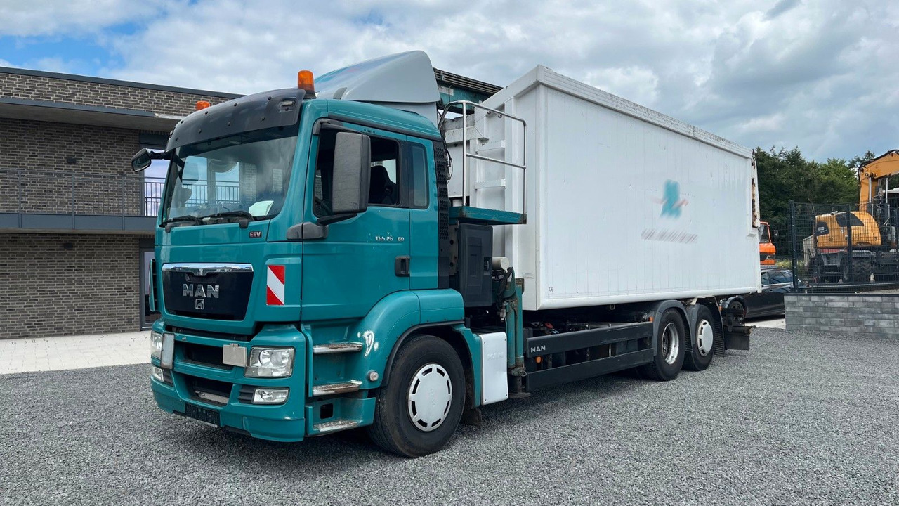 MAN TGS 26.360 Müllwagen Glas Kran Kipper - Самоскид вантажівка, Вантажівка з маніпулятором: фото 2 MAN TGS 26.360 Müllwagen Glas Kran Kipper - Самоскид вантажівка, Вантажівка з маніпулятором: фото 2