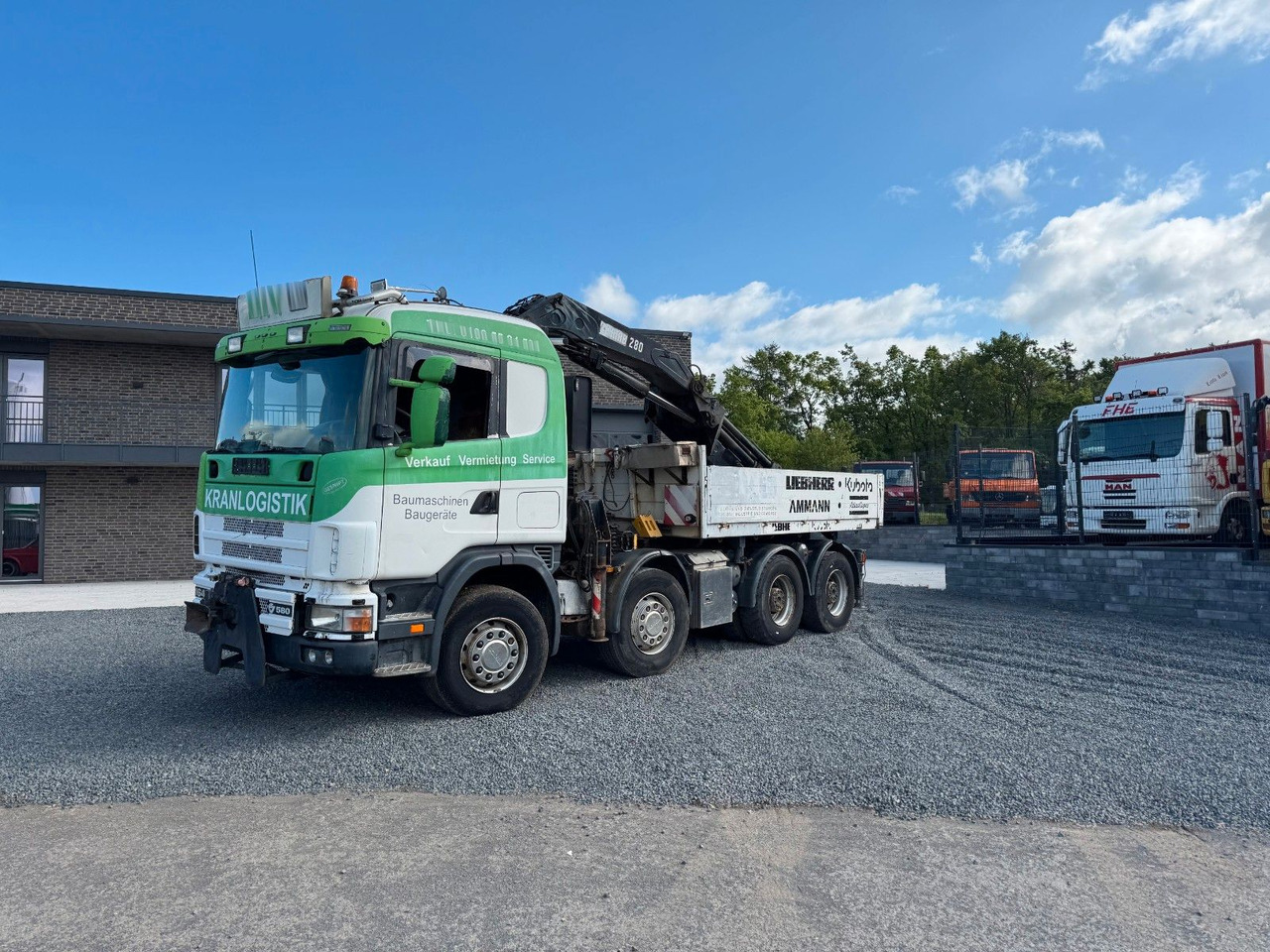 Scania 164G 580 V8 Kran Hiab 280 Retarder Sattelplatte Scania 164G 580 V8 Kran Hiab 280 Retarder Sattelplatte - Бортова вантажівка/ Платформа, Вантажівка з маніпулятором: фото 2 Scania 164G 580 V8 Kran Hiab 280 Retarder Sattelplatte Scania 164G 580 V8 Kran Hiab 280 Retarder Sattelplatte - Бортова вантажівка/ Платформа, Вантажівка з маніпулятором: фото 2