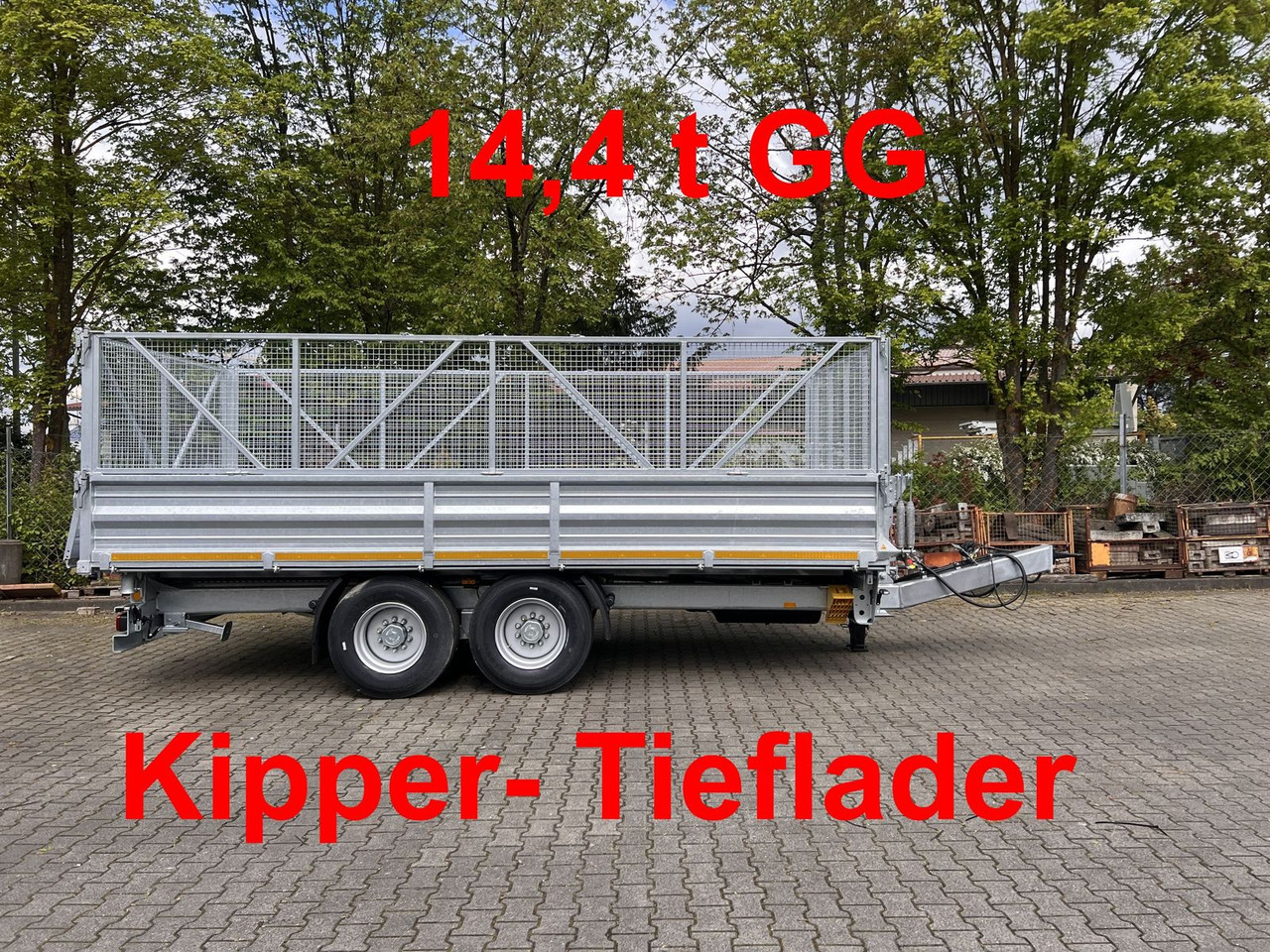 Möslein 14 t Tandem- Kipper Tieflader 5,70 m lang, Brei - Самоскид причіп: фото 1 Möslein 14 t Tandem- Kipper Tieflader 5,70 m lang, Brei - Самоскид причіп: фото 1