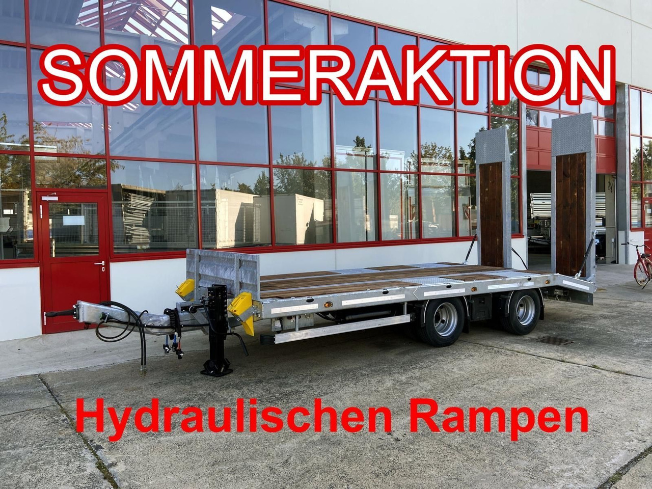 Möslein 21 t Tandemtieflader, hydr. Rampen, NEU - Низькорамна платформа причіп: фото 1 Möslein 21 t Tandemtieflader, hydr. Rampen, NEU - Низькорамна платформа причіп: фото 1