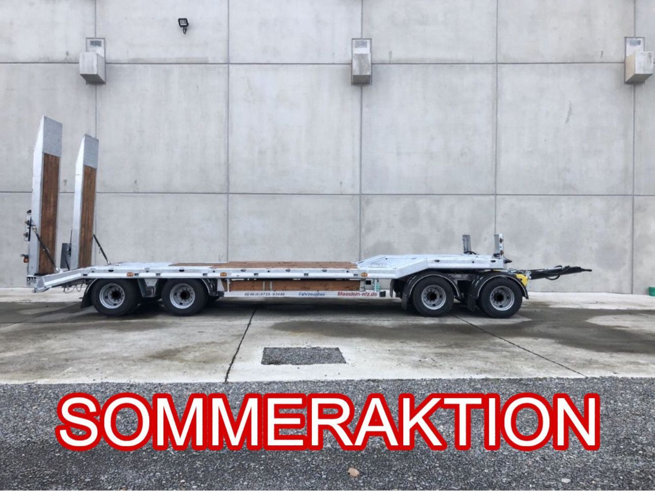Möslein 4 Achs Tieflader- Anhänger, Neufahrzeug - Низькорамна платформа причіп: фото 1 Möslein 4 Achs Tieflader- Anhänger, Neufahrzeug - Низькорамна платформа причіп: фото 1