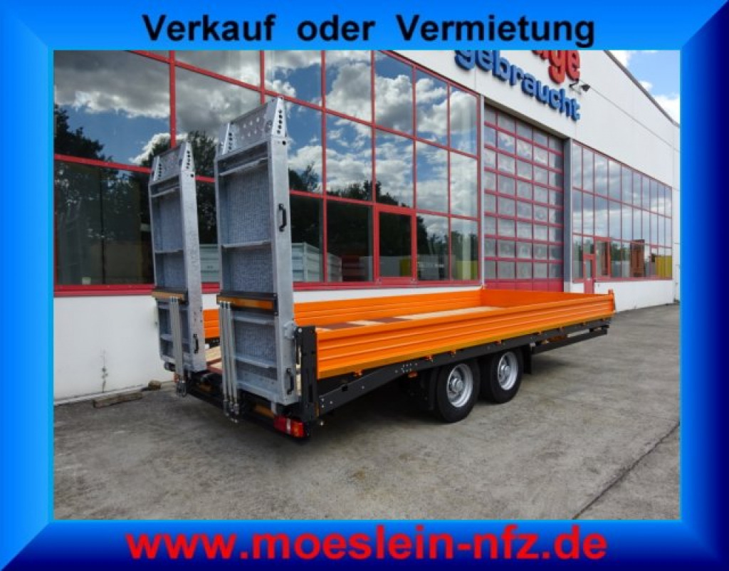 Möslein TTT 11-6,2 BR Orange Tandemtieflader mit breiten RampenNeufahrzeug - Низькорамна платформа причіп: фото 1 Möslein TTT 11-6,2 BR Orange Tandemtieflader mit breiten RampenNeufahrzeug - Низькорамна платформа причіп: фото 1